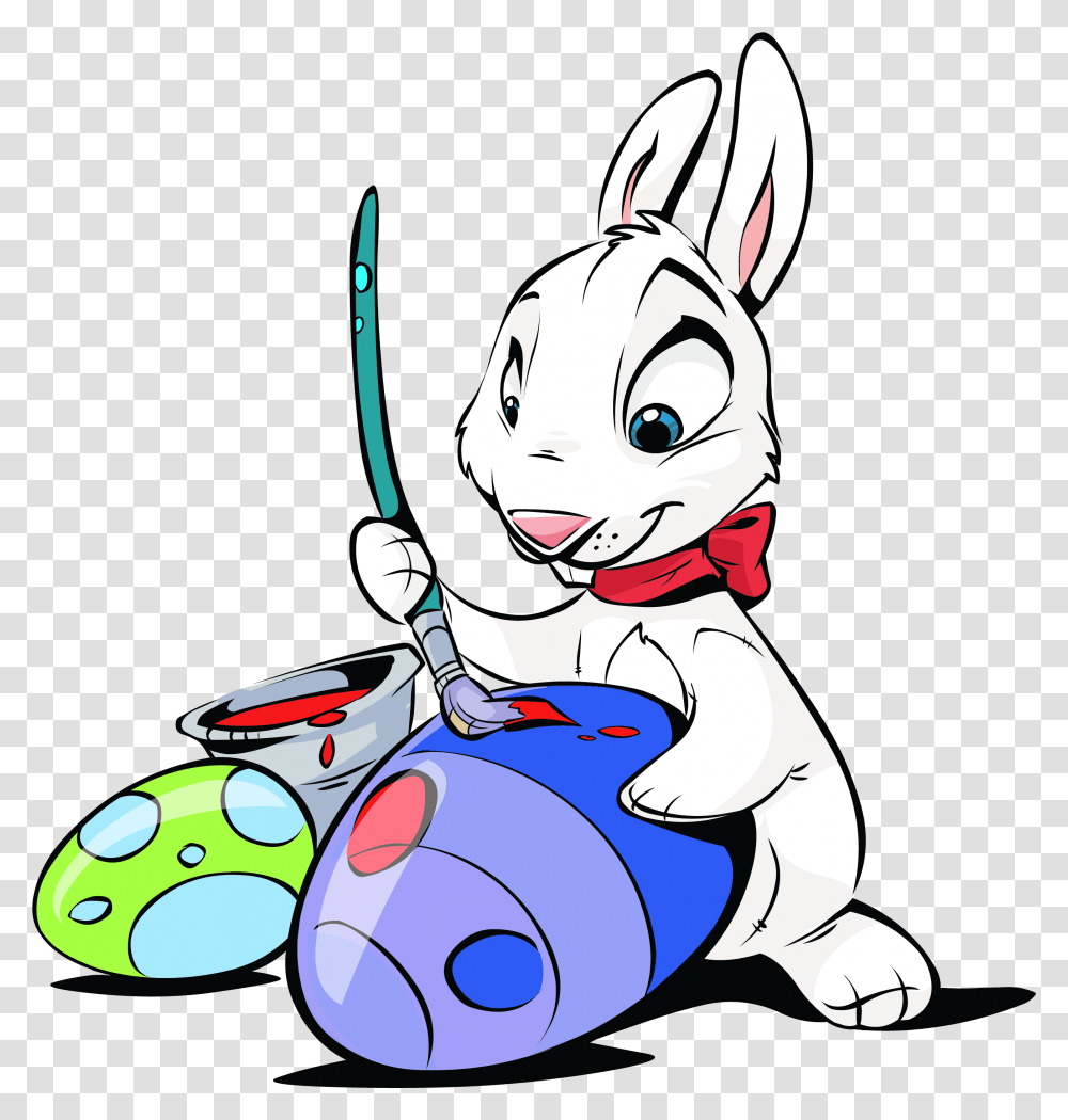 Easter Bunny Painting Eggs Clipart Easter Bunny Painting Eggs, Graphics, Leisure Activities, Juggling, Girl Transparent Png