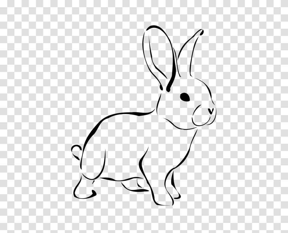 Easter Bunny Rabbit Download Black And White, Gray, World Of Warcraft Transparent Png
