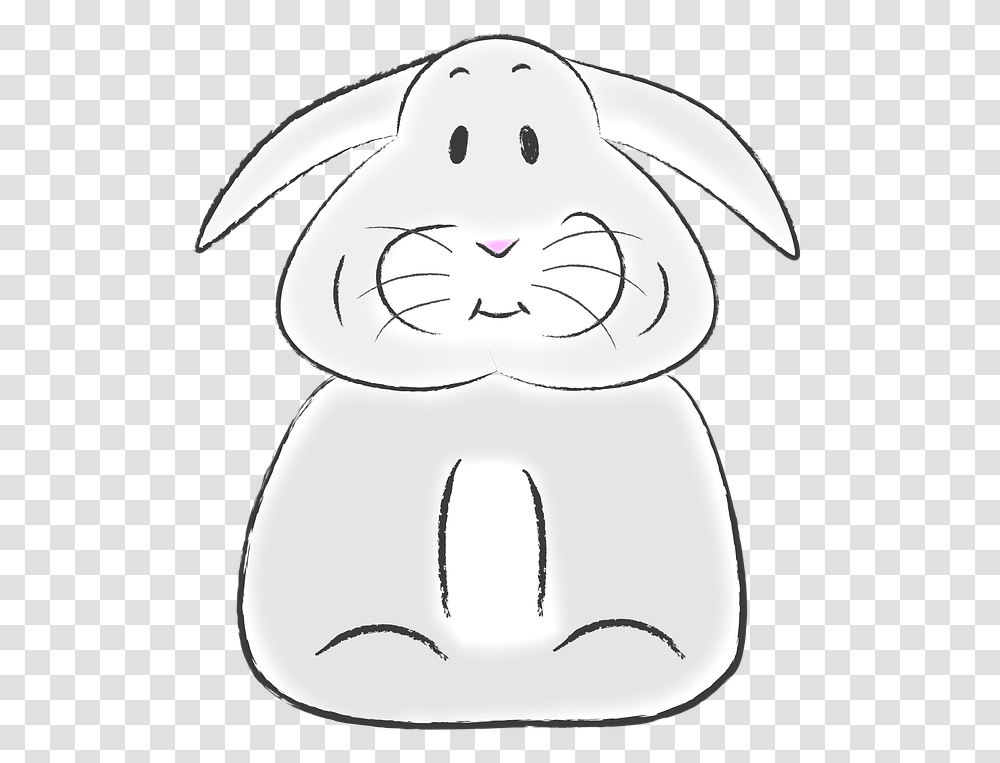 Easter Bunny Rabbit Holiday Animal Cute Cartoon Cartoon, Rodent, Mammal, Snowman, Winter Transparent Png