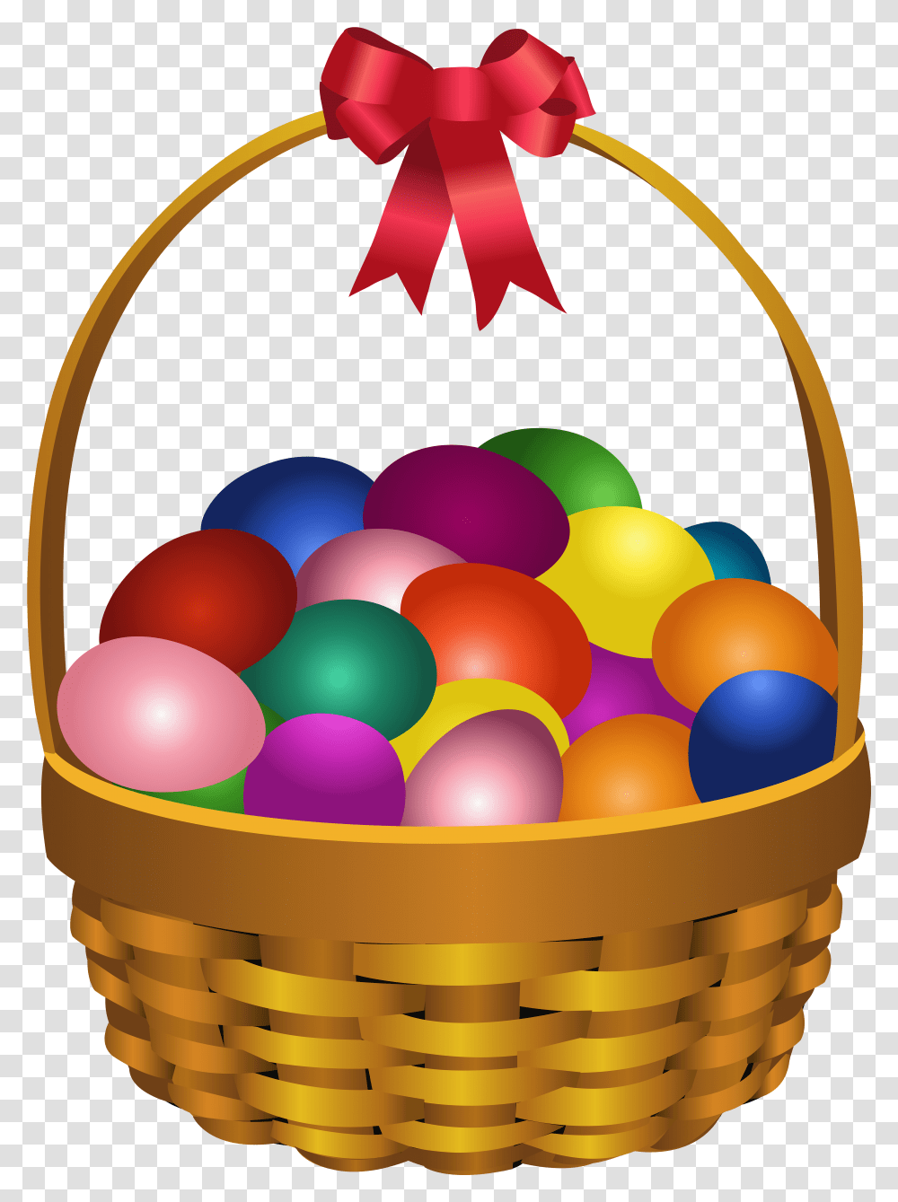 Easter Bunny Red Easter Egg Basket Clip Art Fruit Basket Clip Art, Food, Balloon, Plant Transparent Png