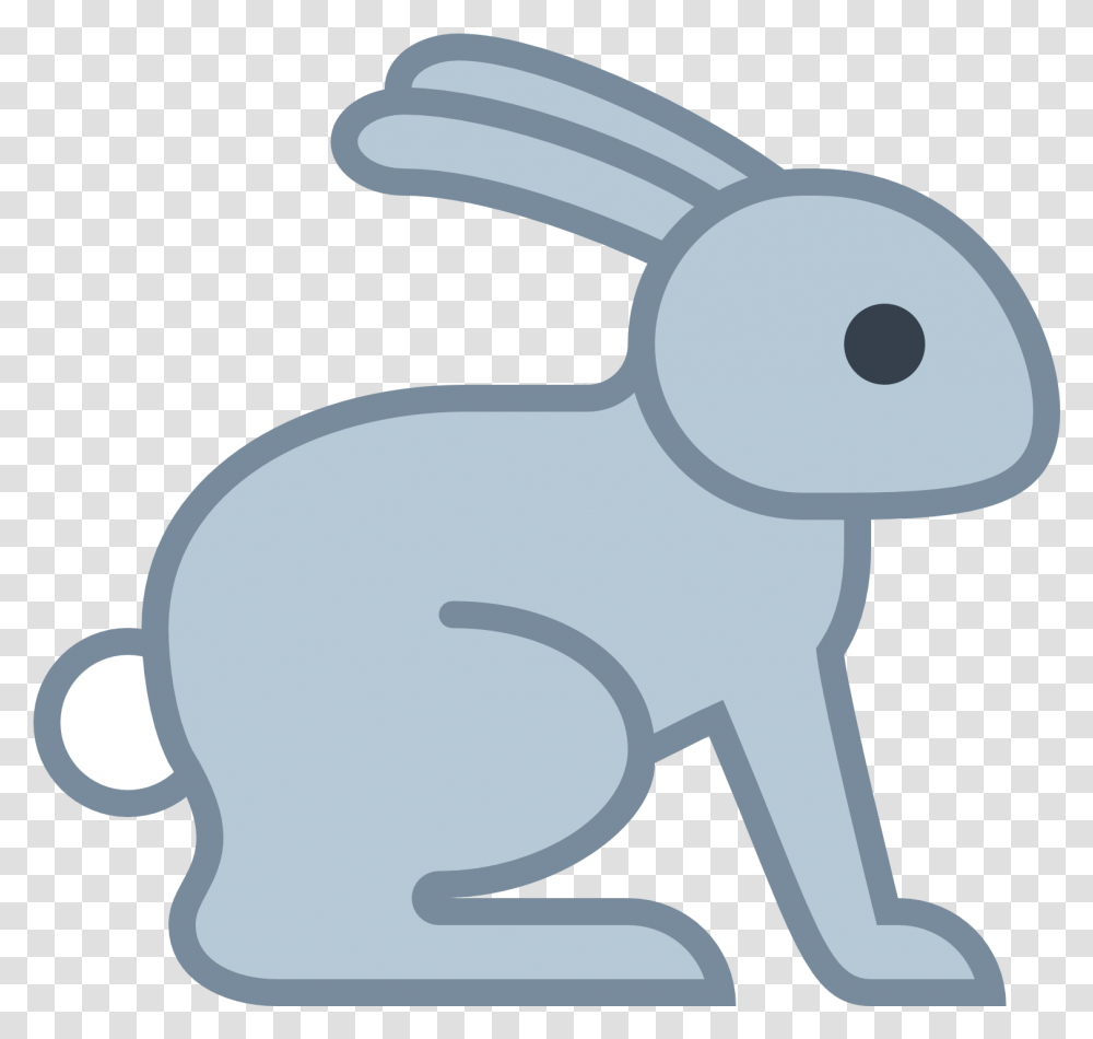 Easter Bunny Running Rabbit To The End Free Raising Rabbit Icon Flat, Rodent, Mammal, Animal, Hammer Transparent Png