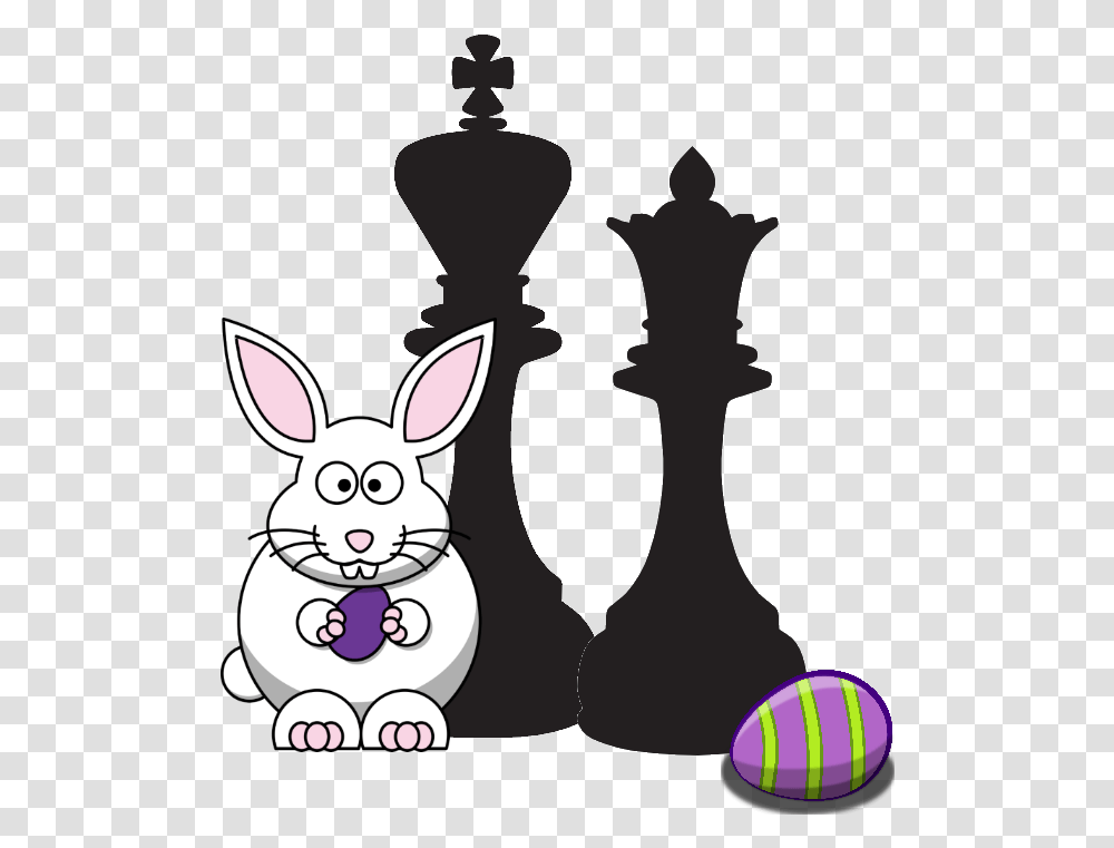 Easter Bunny With Chess King And Queen Chess Easter Full Happy Easter Chess Pieces, Cat, Pet, Mammal, Animal Transparent Png