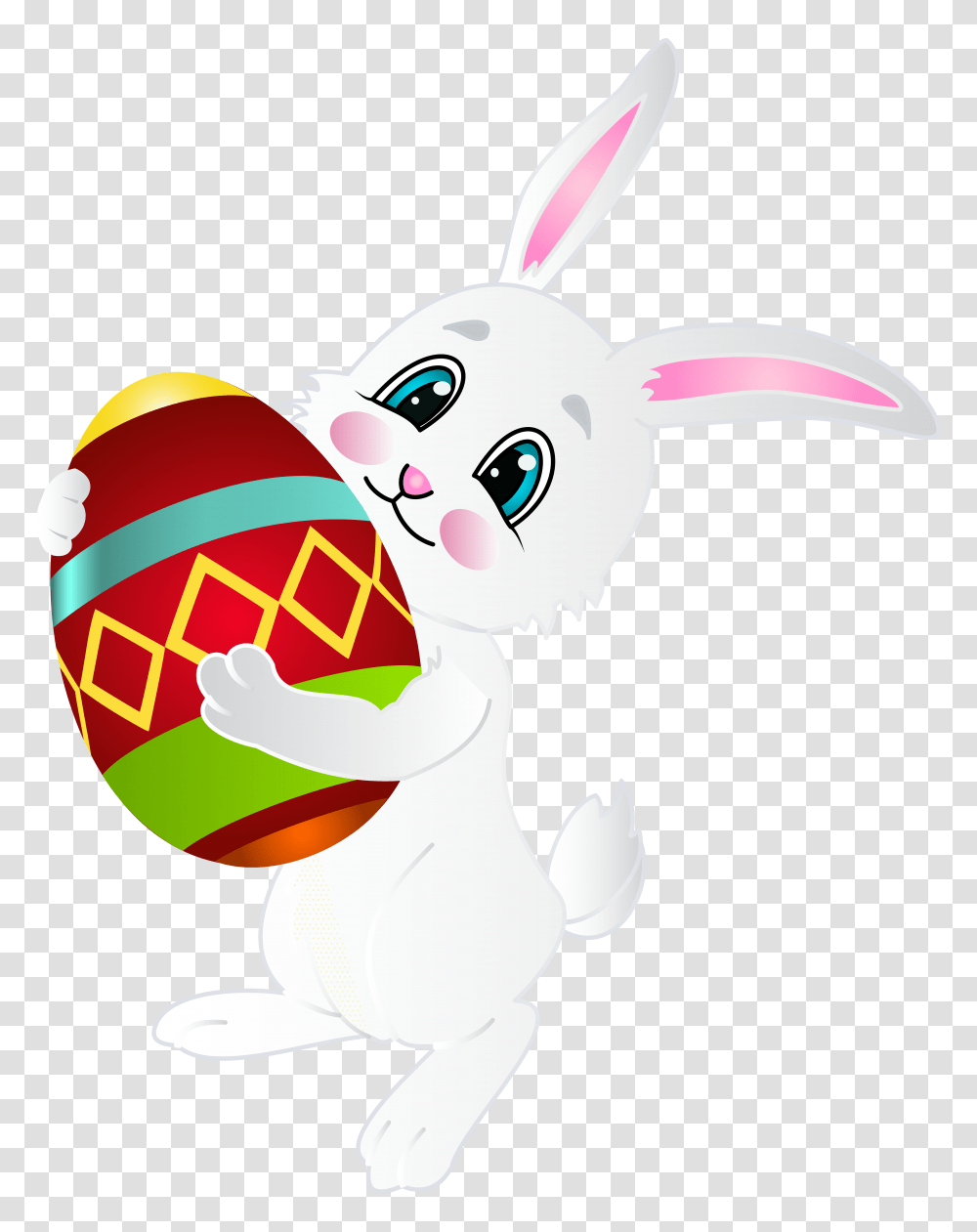 Easter Bunny With Egg Clip Art, Beverage, Drink, Mammal Transparent Png