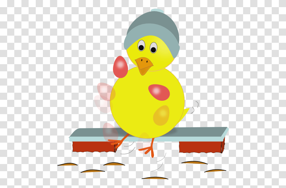 Easter Chick Kicking Eggs Clip Art For Web, Sphere, Bird, Animal Transparent Png