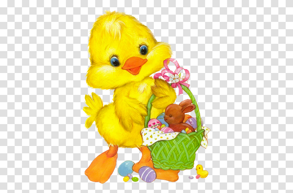 Easter Chicken Clipart Happy Easter Chick Clipart, Toy, Teddy Bear, Flower, Plant Transparent Png