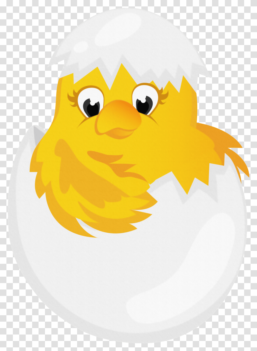 Easter Chicken In Egg Clipart, Animal, Bird, Snowman, Winter Transparent Png