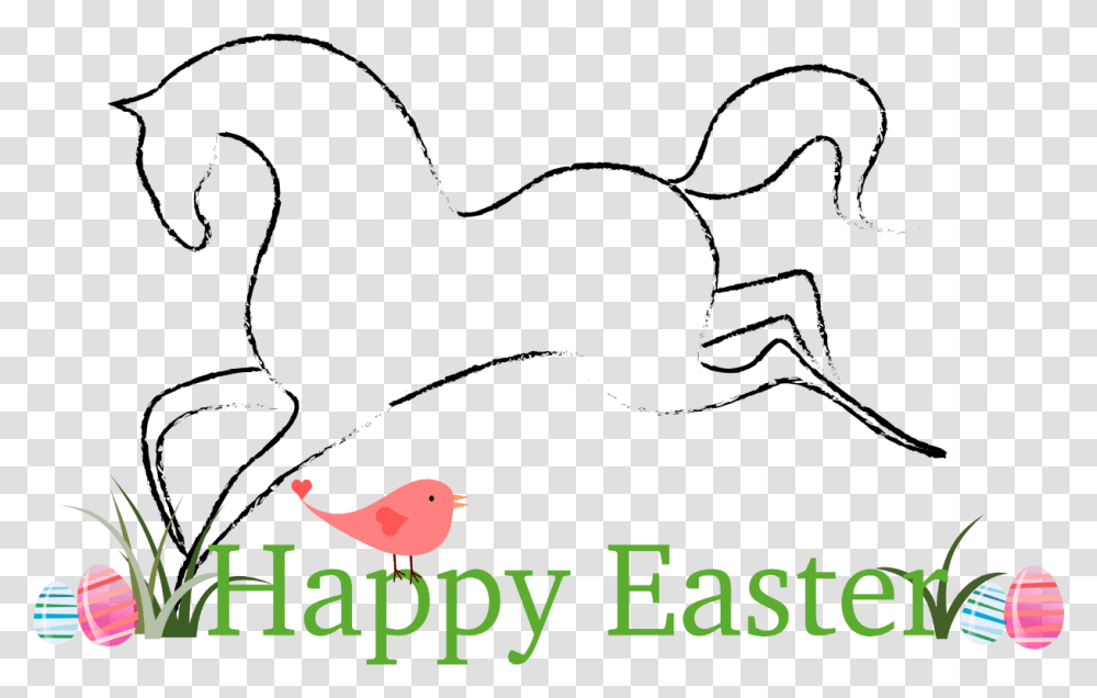 Easter Clipart Horse Easter Horse Clipart, Bird, Animal, Plant Transparent Png