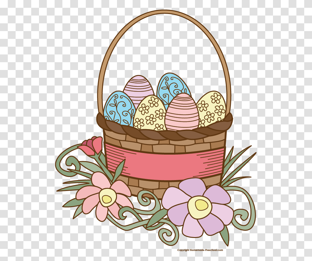 Easter Clipart Picnic, Basket, Food, Egg Transparent Png