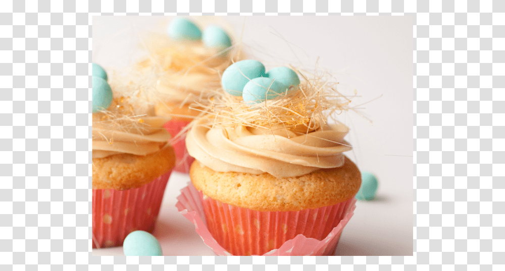 Easter Cupcakes, Cream, Dessert, Food, Creme Transparent Png