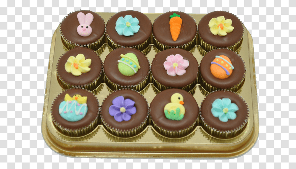 Easter Decorating Candies, Cupcake, Cream, Dessert, Food Transparent Png