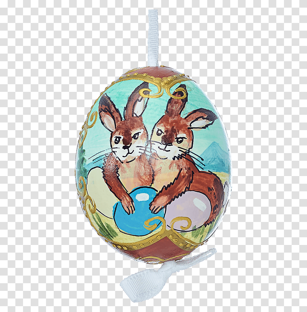 Easter Egg Brown Pair Of Rabbits With Easter Eggs Cartoon, Food, Animal, Mammal, Dog Transparent Png