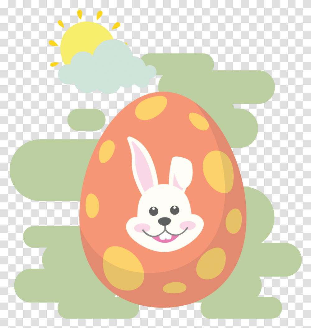 Easter Egg Bunny Background Green Icon Happy, Food, Sweets, Confectionery,  Transparent Png
