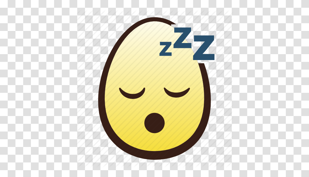 Easter Egg Emoji Face Head Sleeping Icon, Number, Food Transparent Png