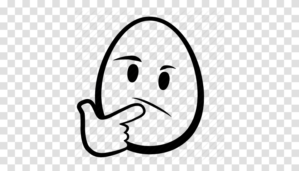 Easter Egg Emoji Face Head Thinking Icon, Team Sport, Sports, Helmet Transparent Png