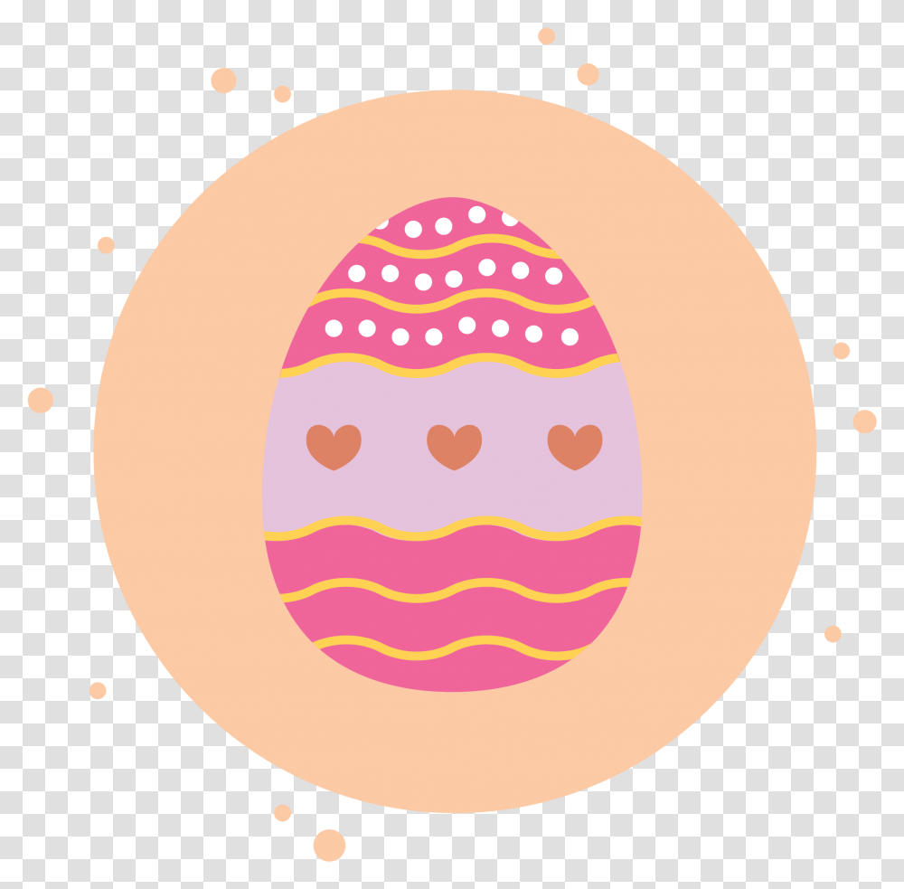 Easter Egg Love Pink Circle Bubbles Dot, Food, Rug,  Transparent Png