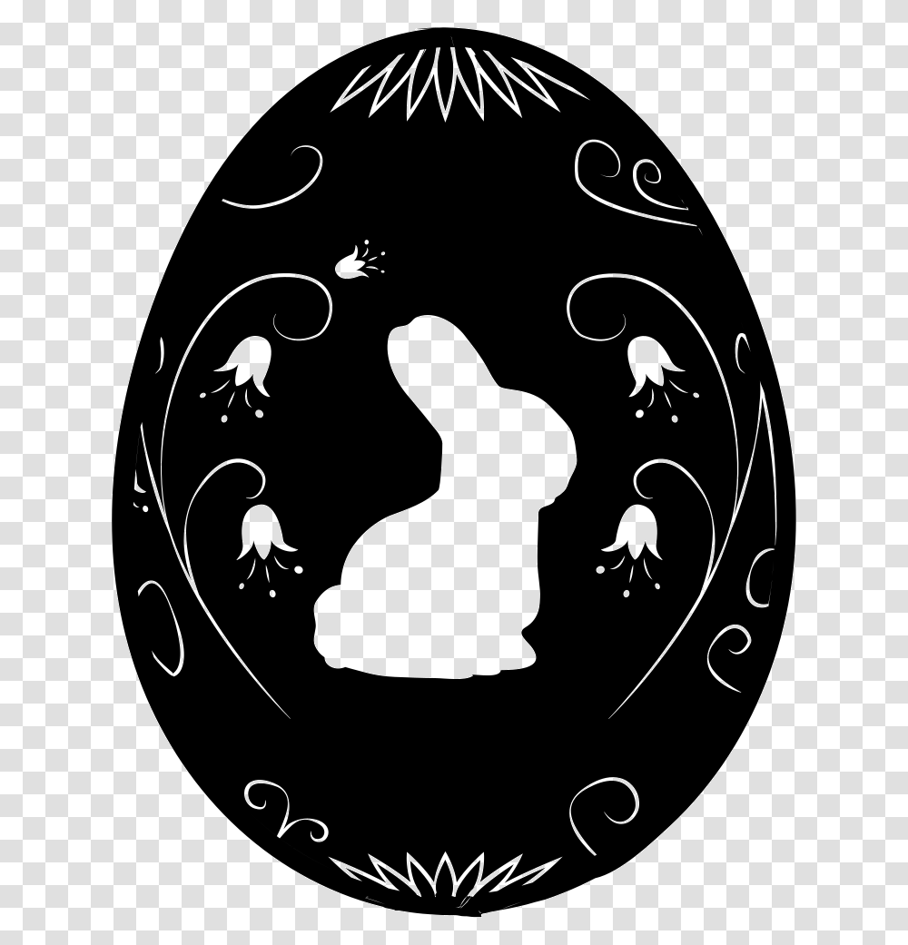 Easter Egg With A White Rabbit Huevo De Pascua Svg, Food Transparent Png