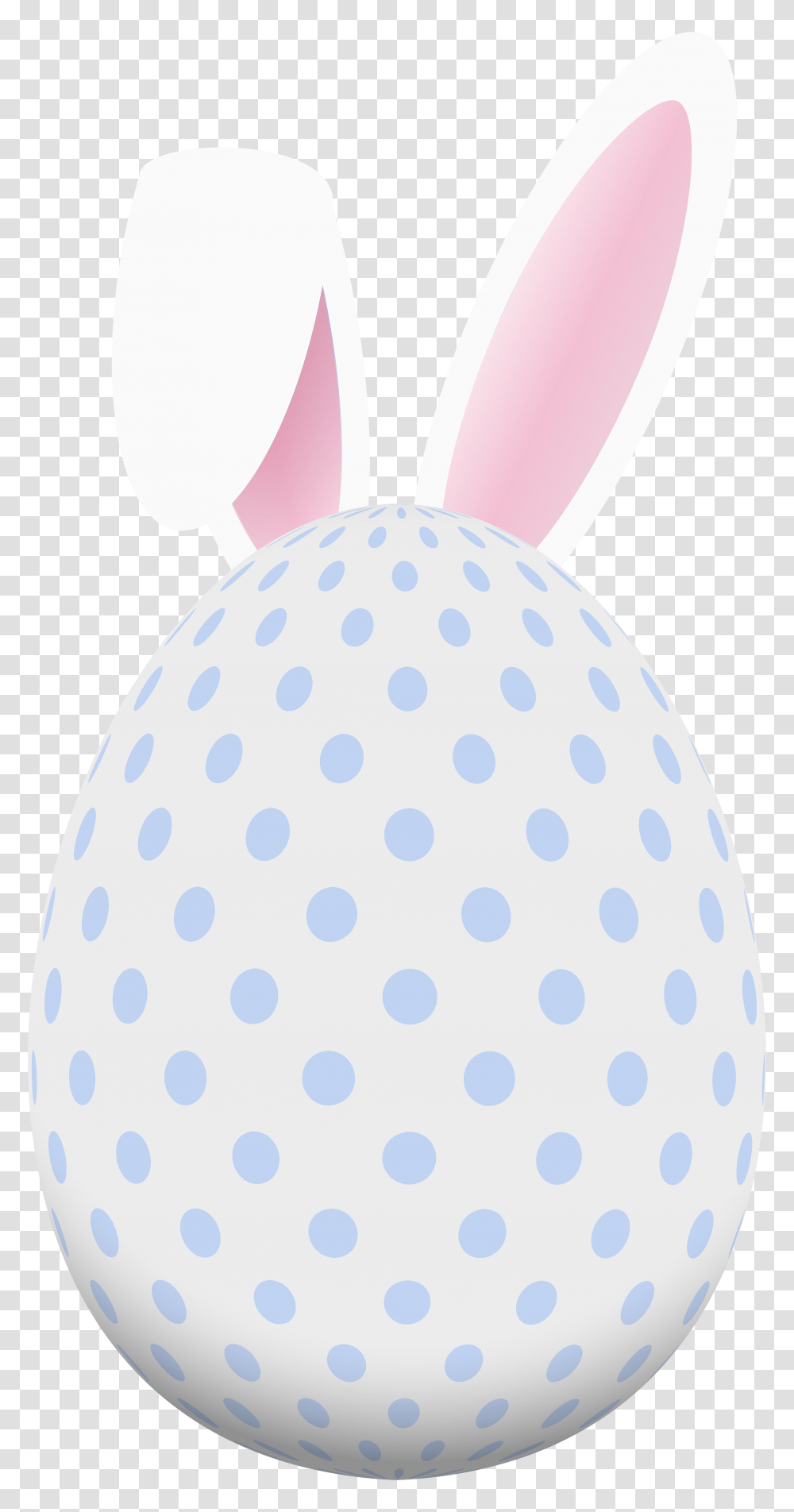 Easter Egg With Bunny Ears Clip Art, Texture, Polka Dot, Rug Transparent Png