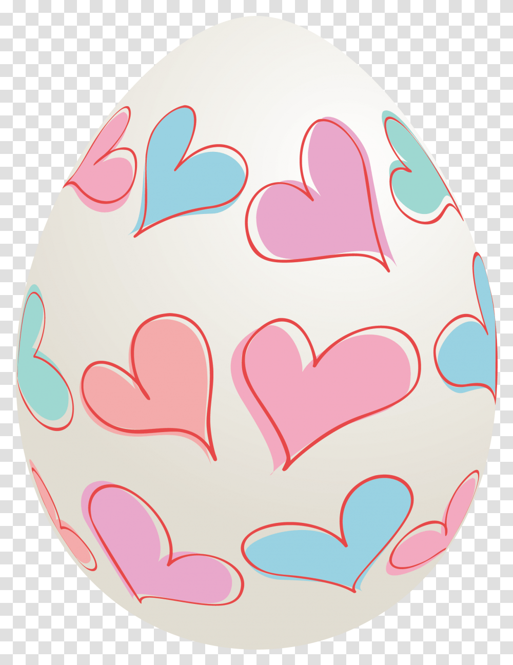 Easter Egg With Hearts Clipart Picture Ovo Da Pascoa, Food,  Transparent Png