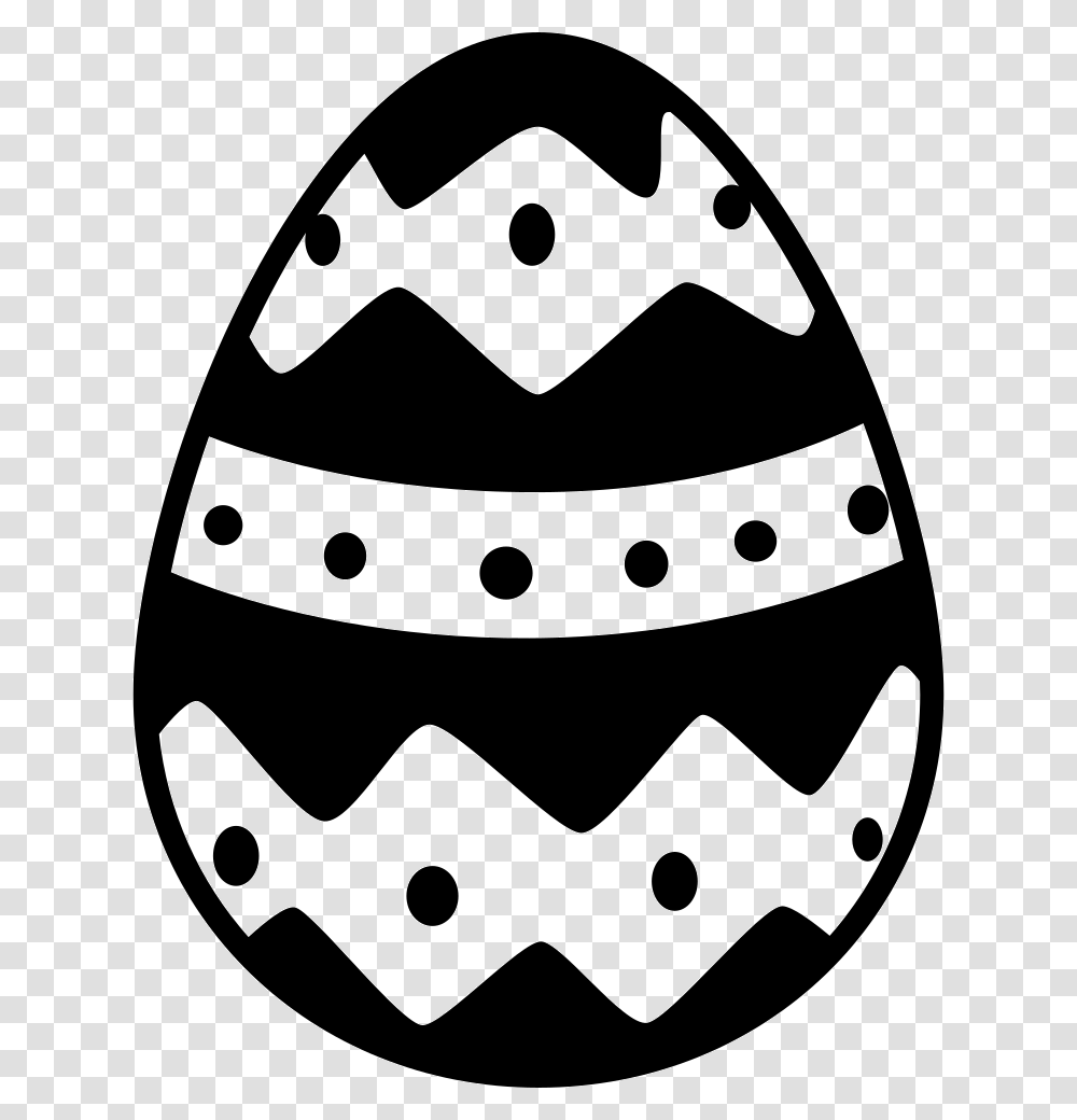 Easter Egg With One Horizontal Straight Line And Two Easter Egg Icon, Food, Helmet, Apparel Transparent Png