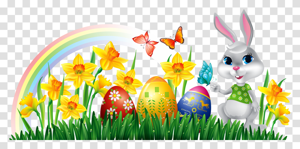 Easter Eggs And Bunny Clipart, Food Transparent Png