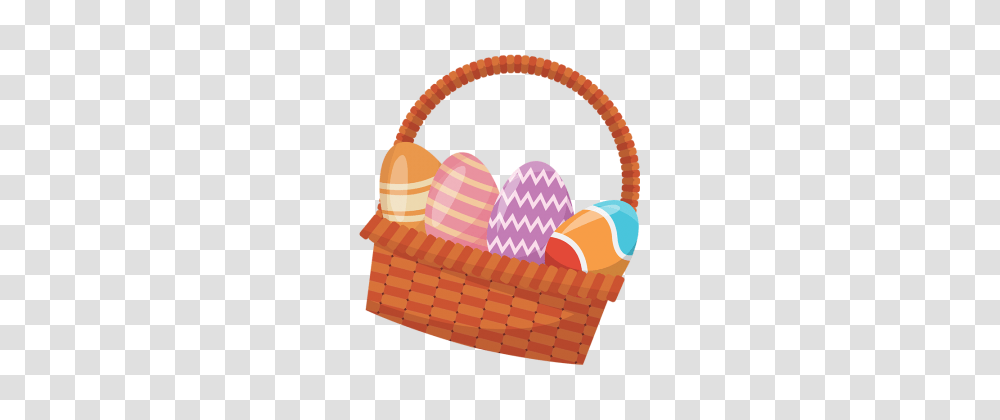 Easter Eggs Basket Images Vectors And Free, Food, Sweets, Confectionery, Tape Transparent Png