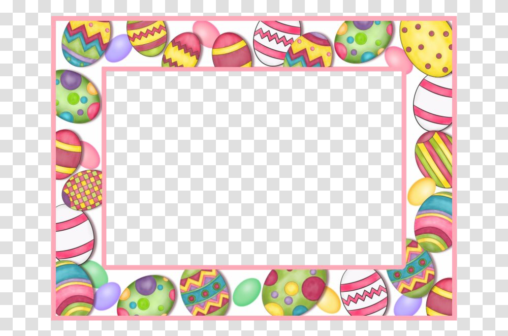 Easter Eggs Border Clipart Clip Art Easter Border, Food, Toy, Candy Transparent Png