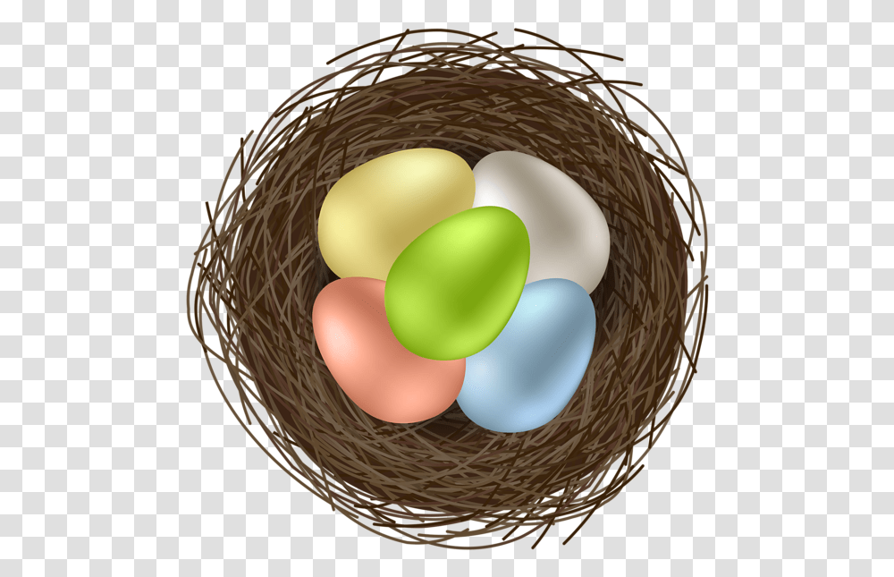 Easter Eggs In Bird Nest Image Egg, Food Transparent Png