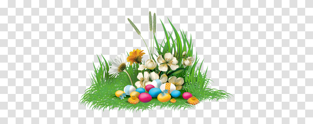 Easter Flowers Eggs Grass Freetoedit Clip Art, Floral Design, Pattern, Plant Transparent Png