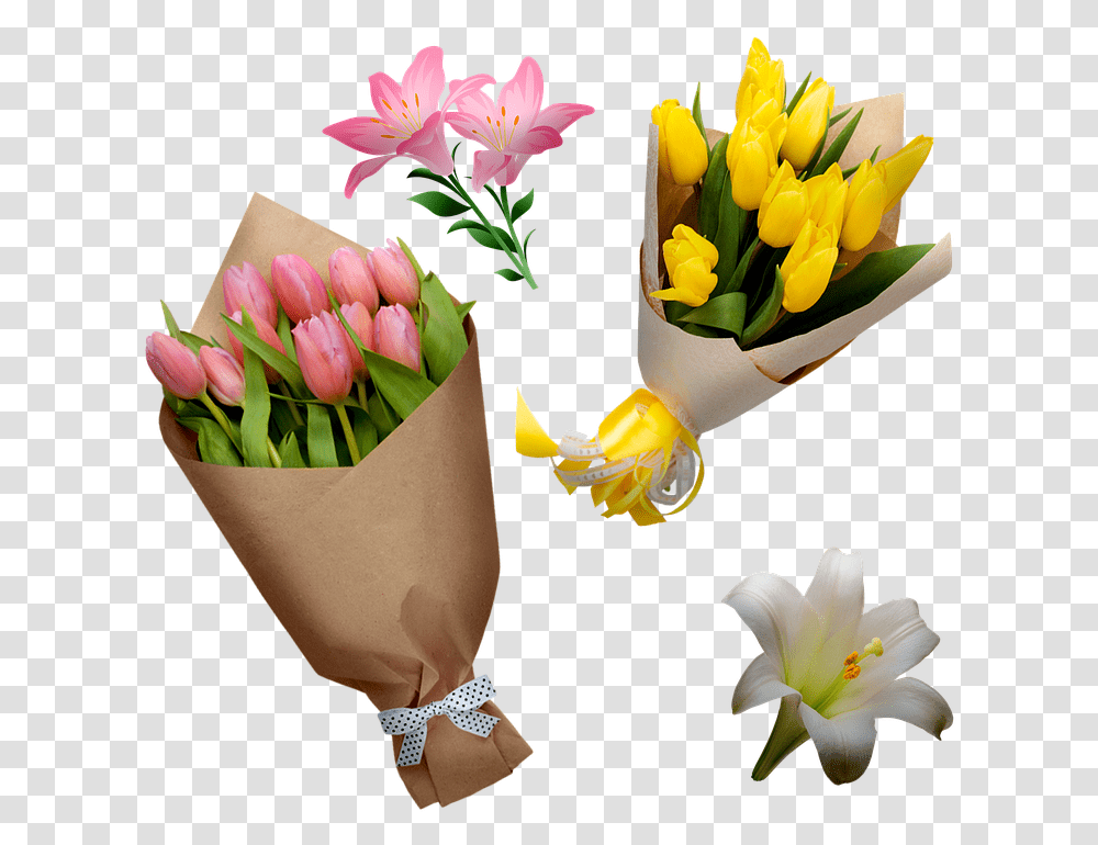 Easter Flowers Lily Tulips Free Image On Pixabay Bouquet, Plant, Flower Bouquet, Flower Arrangement, Blossom Transparent Png