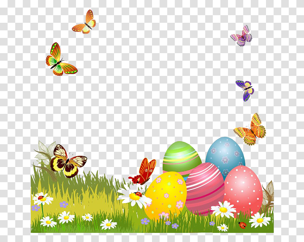 Easter Frame Picture Easter Frame, Honey Bee, Insect, Invertebrate, Animal Transparent Png