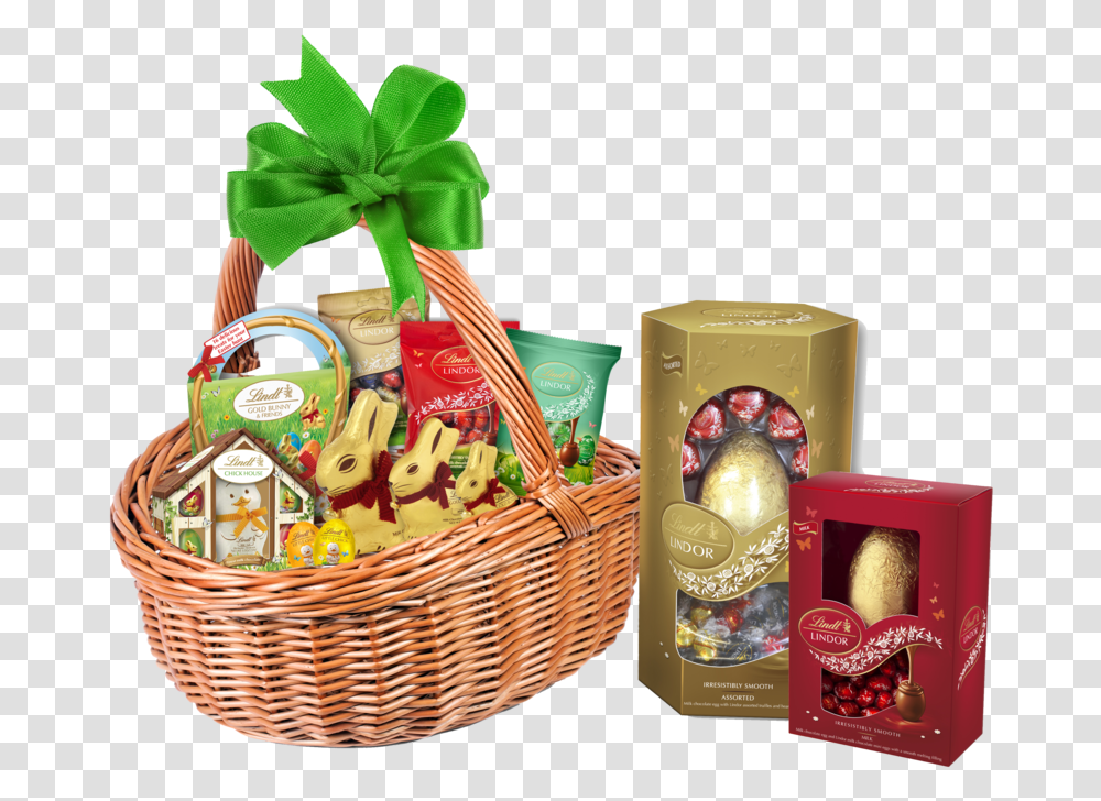 Easter Hamper With White Background, Basket, Birthday Cake, Dessert, Food Transparent Png