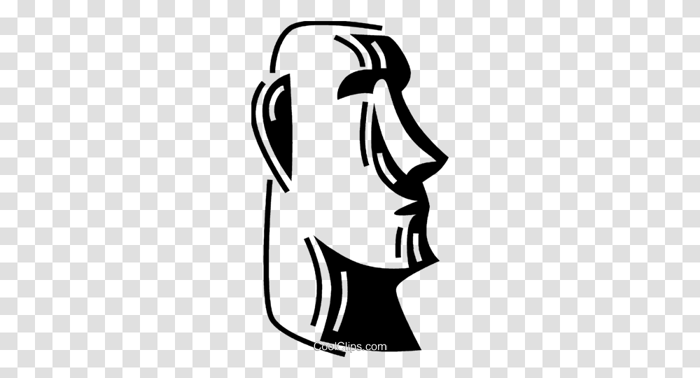 Easter Island Royalty Free Vector Clip Art Illustration, Poster, Advertisement, Silhouette Transparent Png