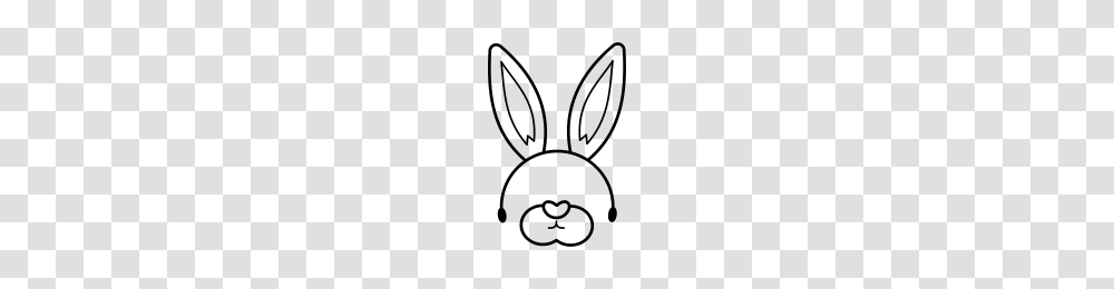 Easter Mask With Rabbit Ears Icons Noun Project, Gray, World Of Warcraft Transparent Png