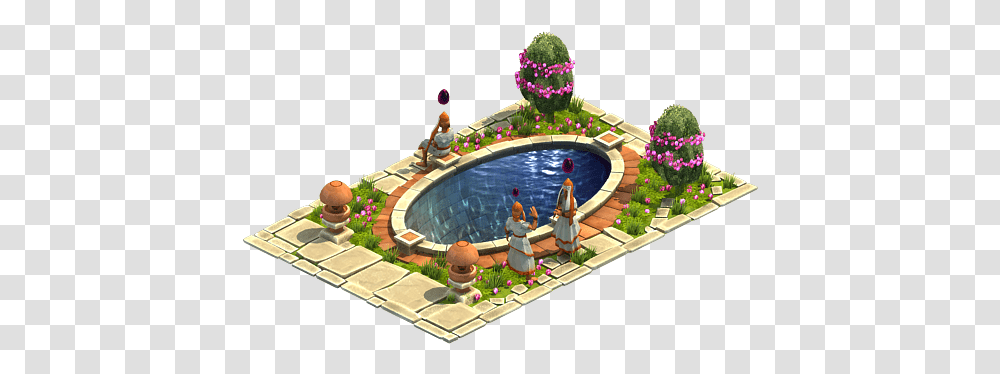 Easter Pond Illustration, Person, Water, Crowd, Pool Transparent Png