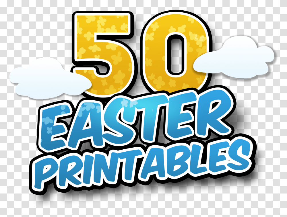 Easter Printables, Number, Word Transparent Png
