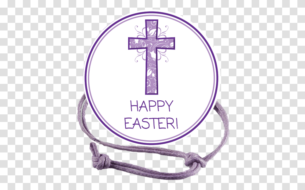 Easter Purple Cross Napkin Knot Product Image Cross, Crucifix Transparent Png