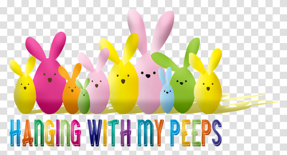 Easter Rabbits Eggs Peeps Quarantined With My Peeps Transparent Png