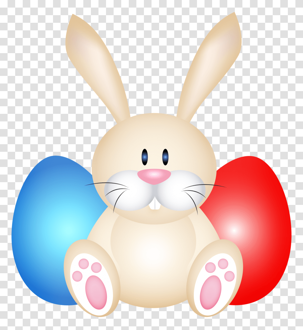 Easter Rabit Whit Eggs Clip Art, Rabbit, Rodent, Mammal, Animal Transparent Png