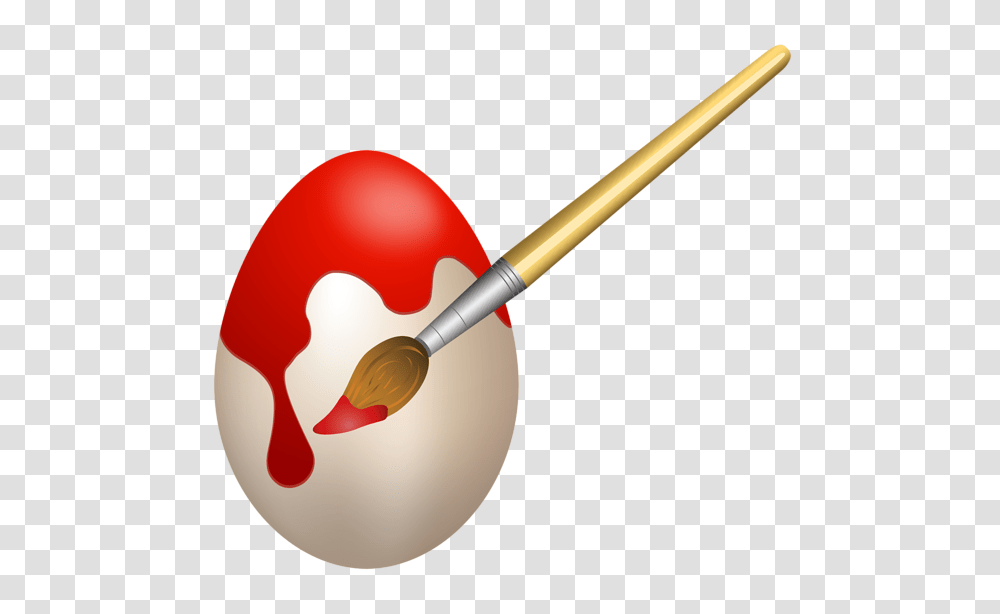 Easter Red Coloring Egg Clip Art Image Easter, Tool, Brush, Paint Container, Weapon Transparent Png