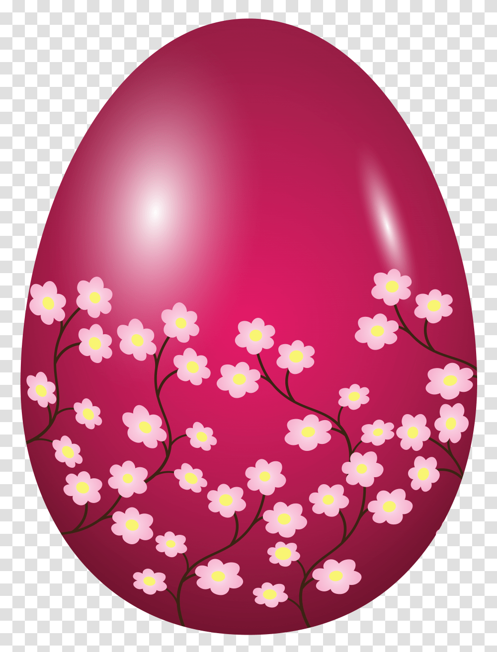 Easter Spring Egg Pink Clip Art, Floral Design, Pattern, Purple Transparent Png