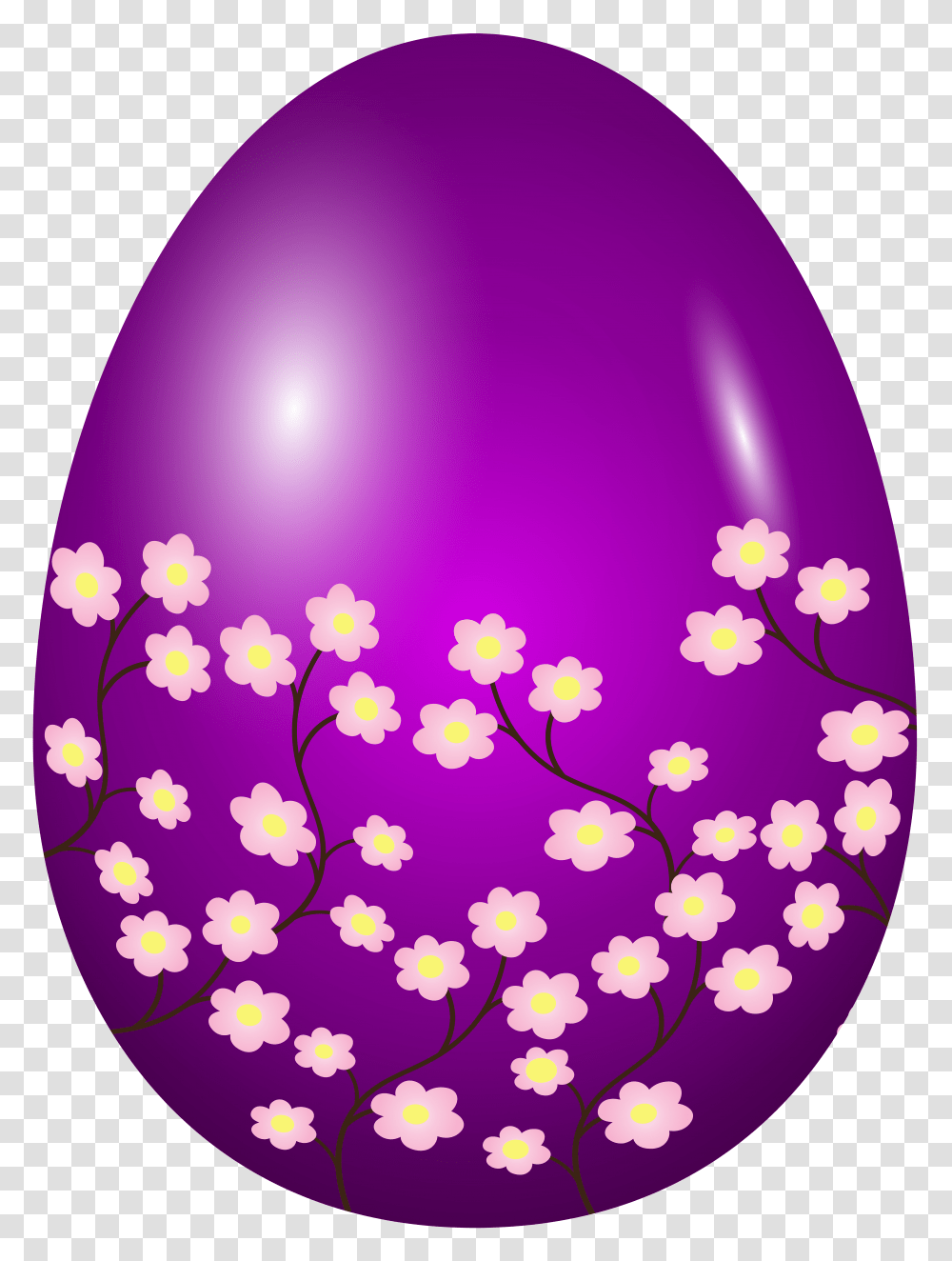 Easter Spring Egg Purple Clip Art Transparent Png
