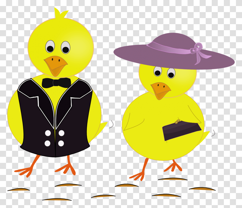 Easter Sunday Chicks Drawn In Inkscape Bird Embroidery, Apparel, Hat, Coat Transparent Png