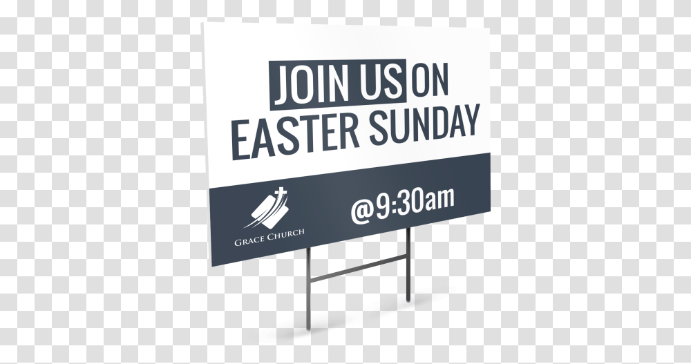 Easter Sunday Yard Sign Template Preview Street Sign, Word, Advertisement, Outdoors Transparent Png
