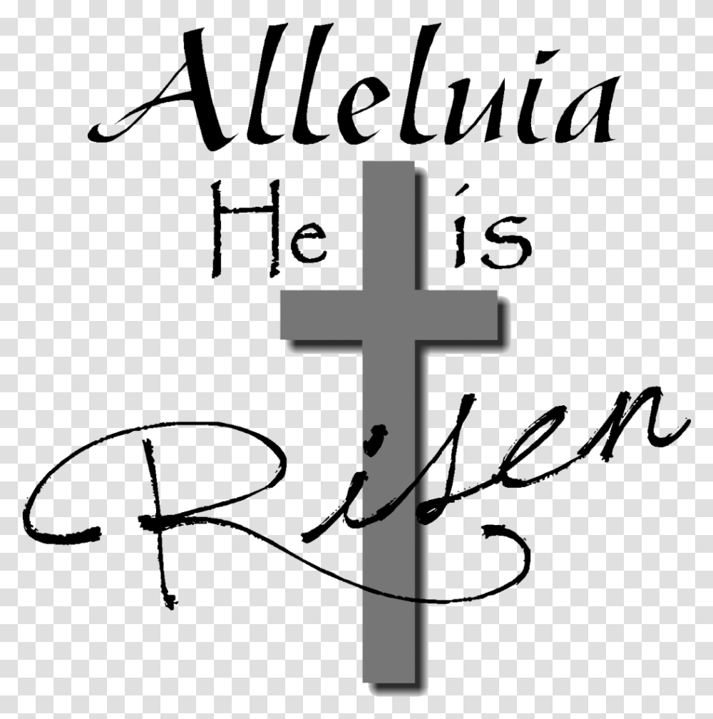 Easter Vigil Clipart Christian Easter Black And White Clipart, Cross, Crucifix Transparent Png