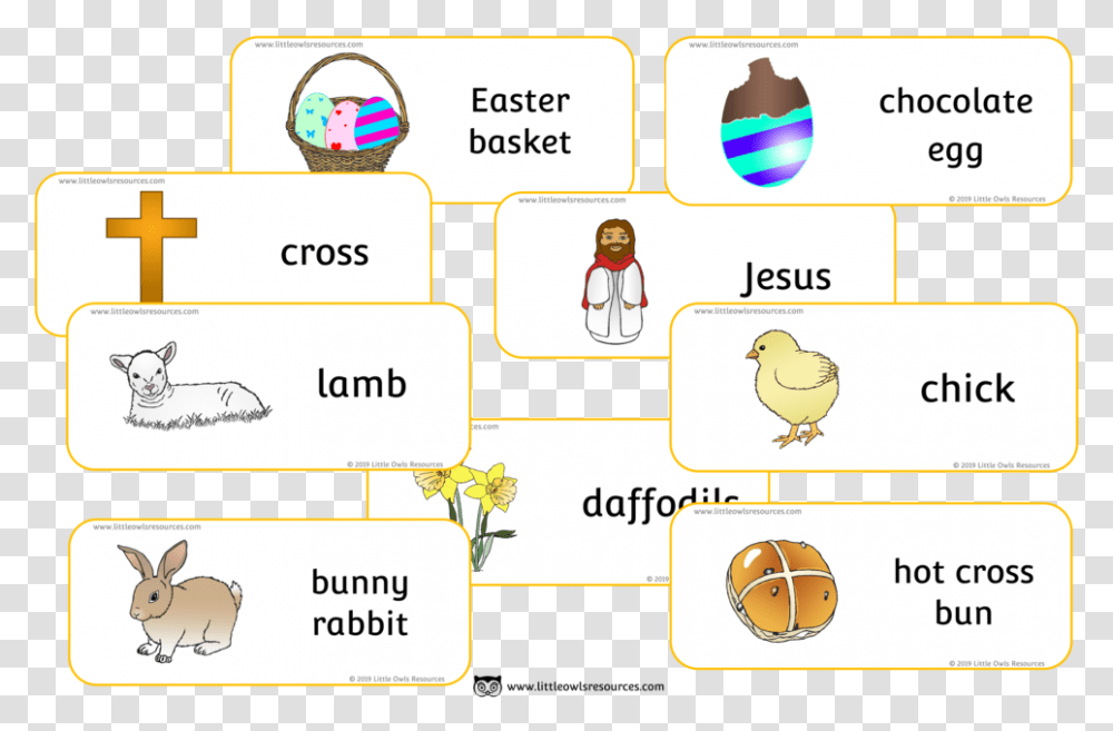 Easter Word Cards, Bird, Animal, Antelope Transparent Png
