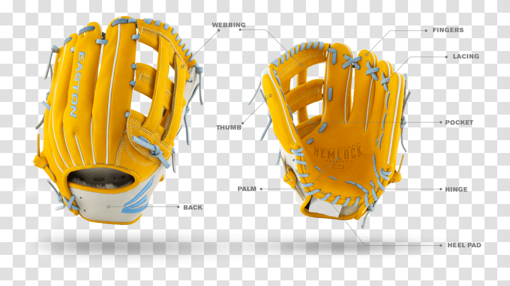 Easton Baseball Protective Gear, Clothing, Apparel, Baseball Glove, Team Sport Transparent Png