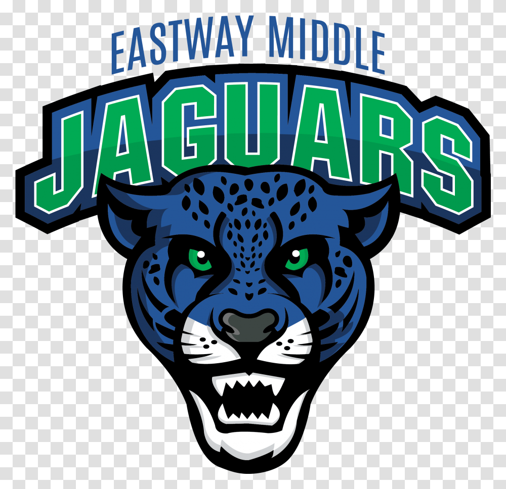 Eastway Middle School Jaguar Logo, Mammal, Animal, Panther, Wildlife Transparent Png