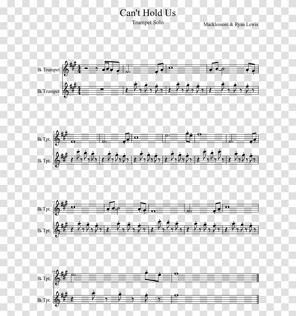 Easy Attack On Titan Trumpet Sheet Music, Gray, World Of Warcraft Transparent Png
