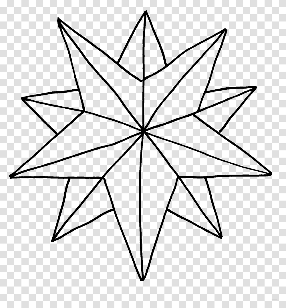 Easy Christmas Star Drawing Clipart Download Christmas Star Coloring Page, Spider Web, Pattern, Snowflake, Compass Math Transparent Png