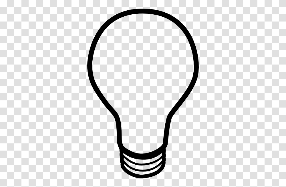 Easy Coloring Picture Light, Lightbulb Transparent Png